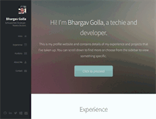 Tablet Screenshot of bhargavgolla.com